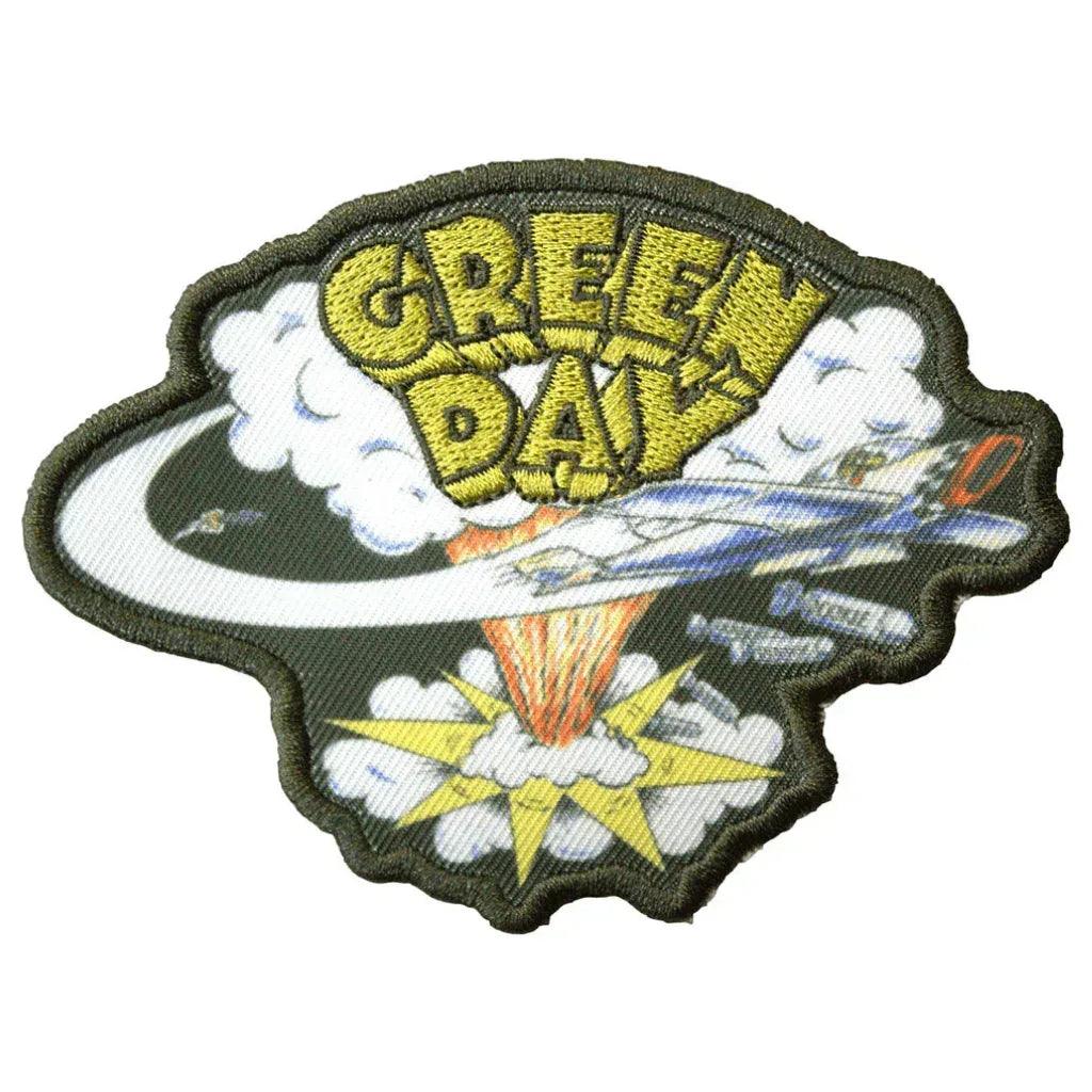 Green-Day-Patch-Aufnaeher-Dookie-Cut-Out-Green - Totenkopf.com