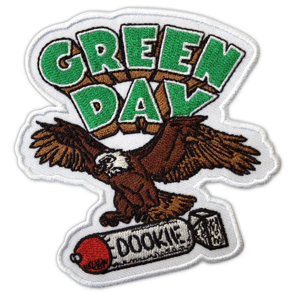 Green-Day-Patch-Aufnaeher-Dookie-Eagle - Totenkopf.com