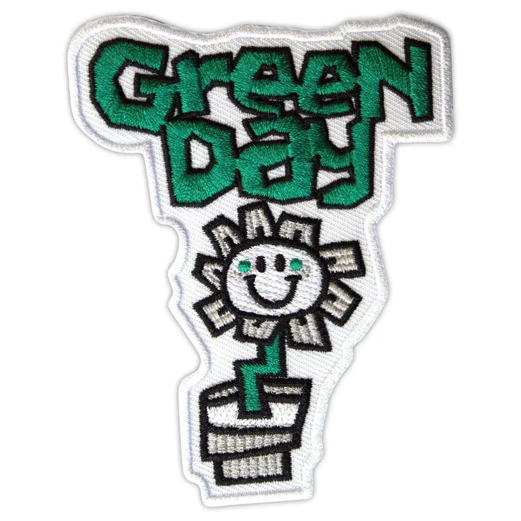 Green-Day-Patch-Aufnaeher-Flower-Pot - Totenkopf.com