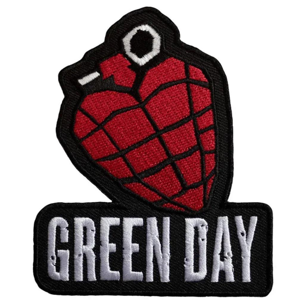 Green-Day-Patch-Aufnaeher-Grenade-Logo - Totenkopf.com