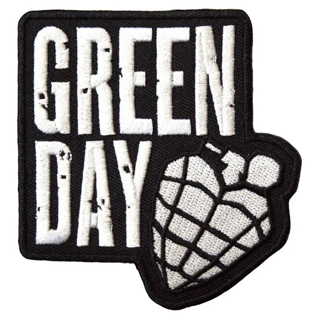 Green-Day-Patch-Grenade-Logo-Black-and-White - Totenkopf.com