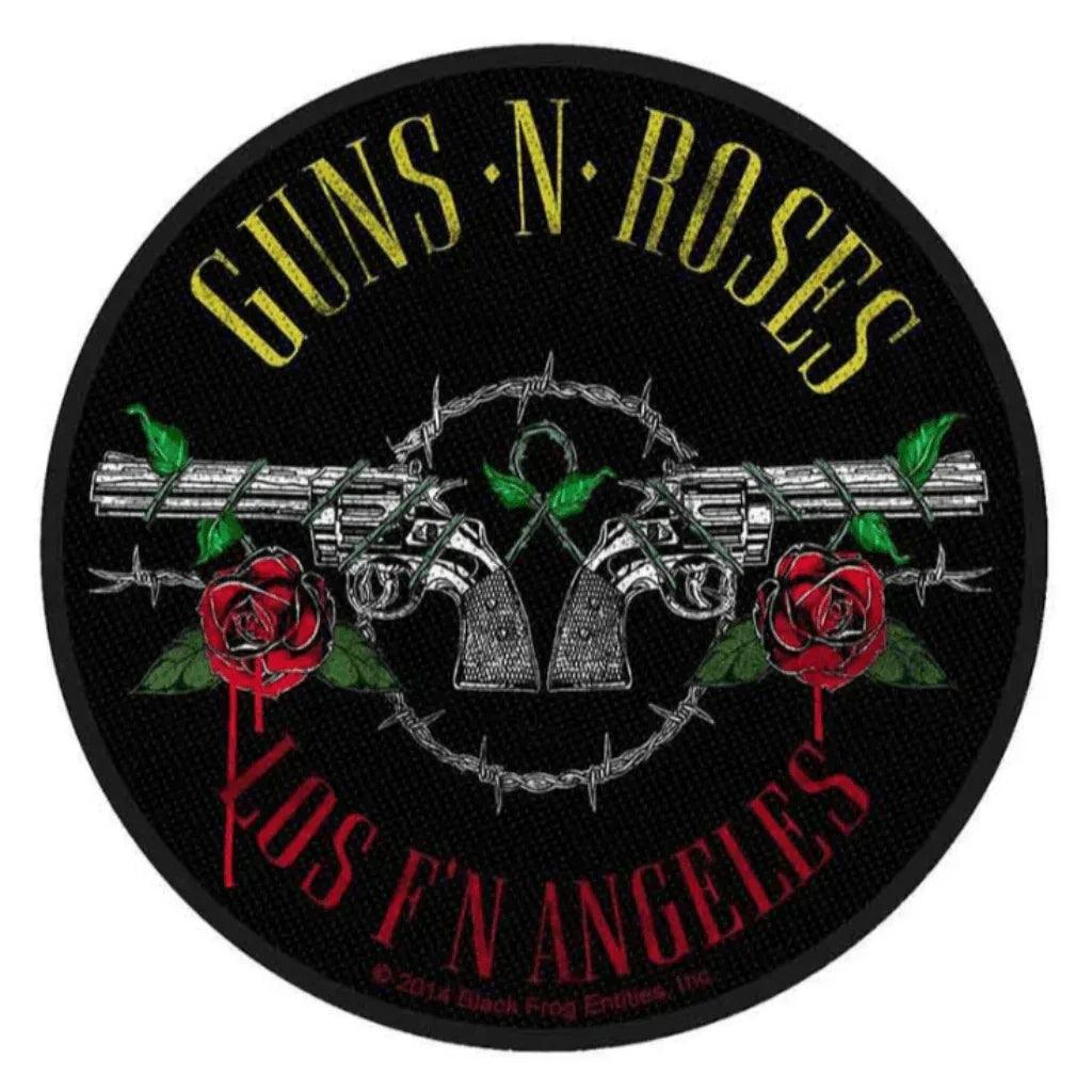 Guns-Roses-Aufnaeher-Patch-Los-FN-Angeles - Totenkopf.com