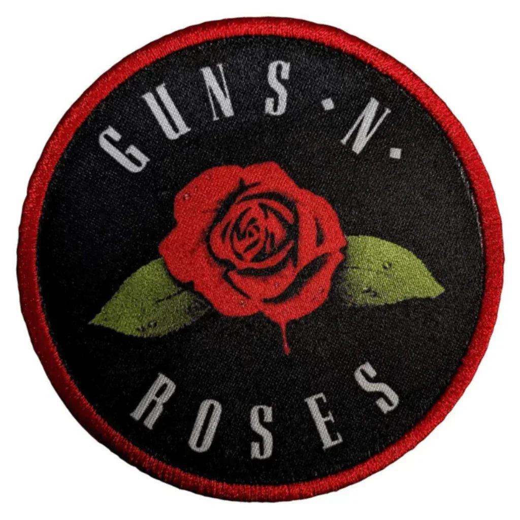 Guns N' Roses Patch Rund · Rose (Ø 7cm) - Totenkopf.com