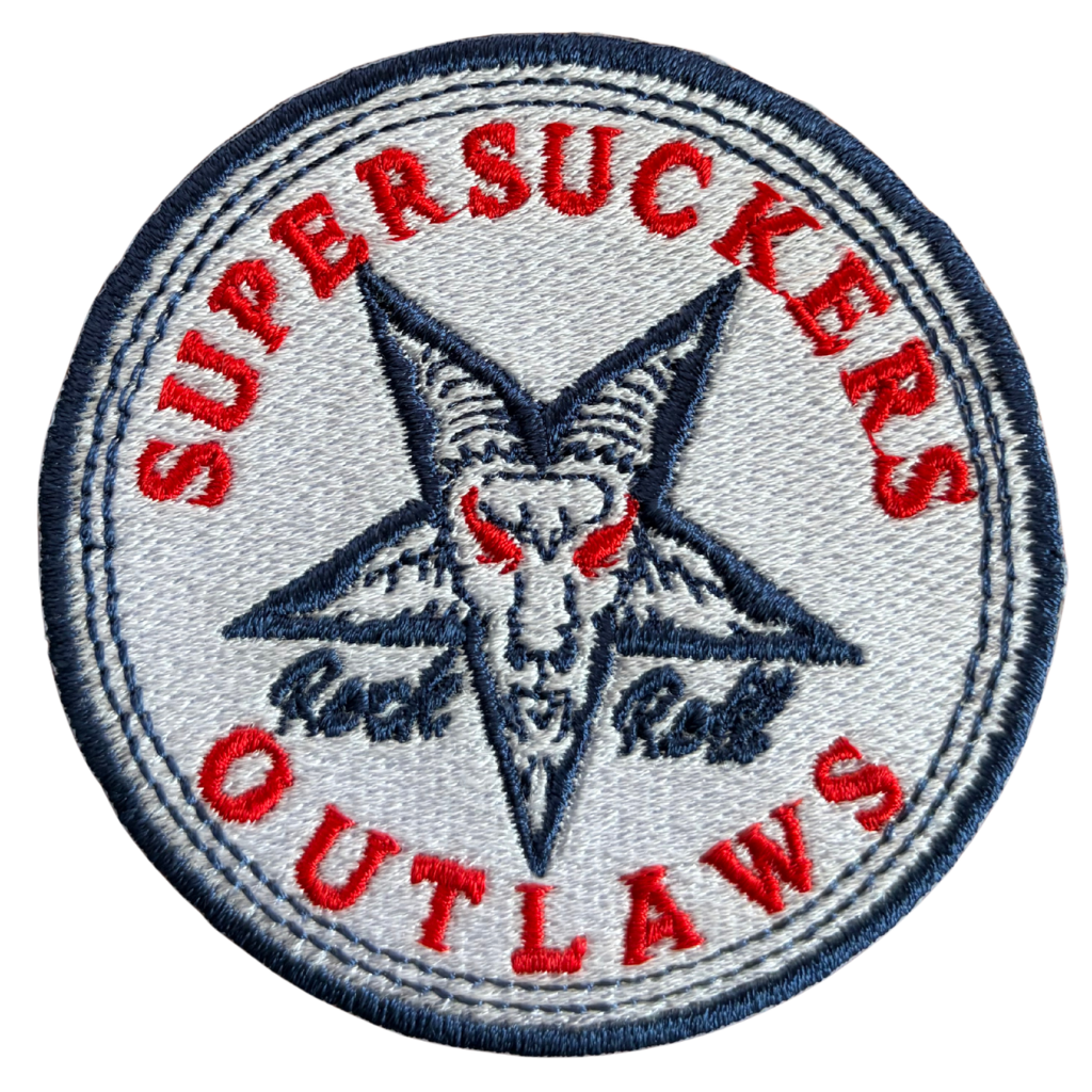 Supersuckers Patch Rund · Outlaws Small (Ø 7cm)