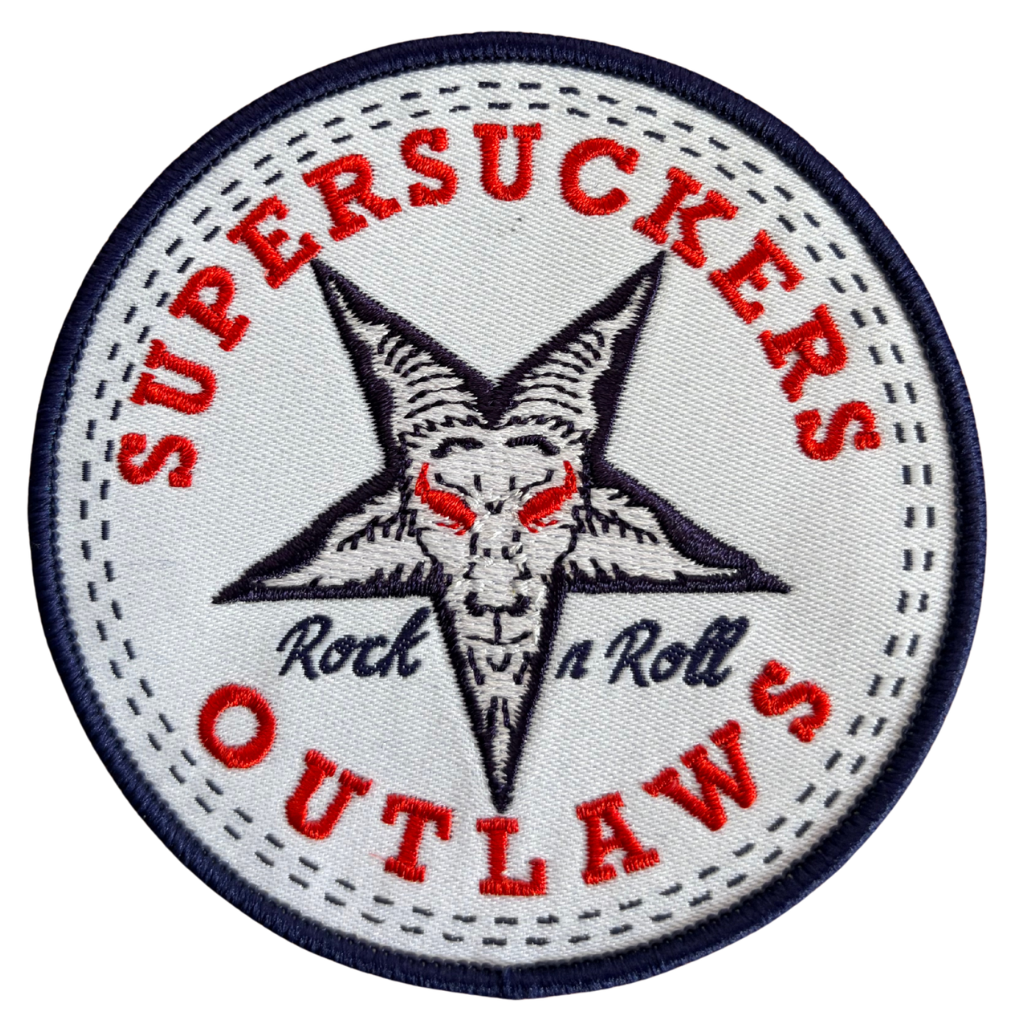Supersuckers Patch Rund · Outlaws Big (Ø 9cm)