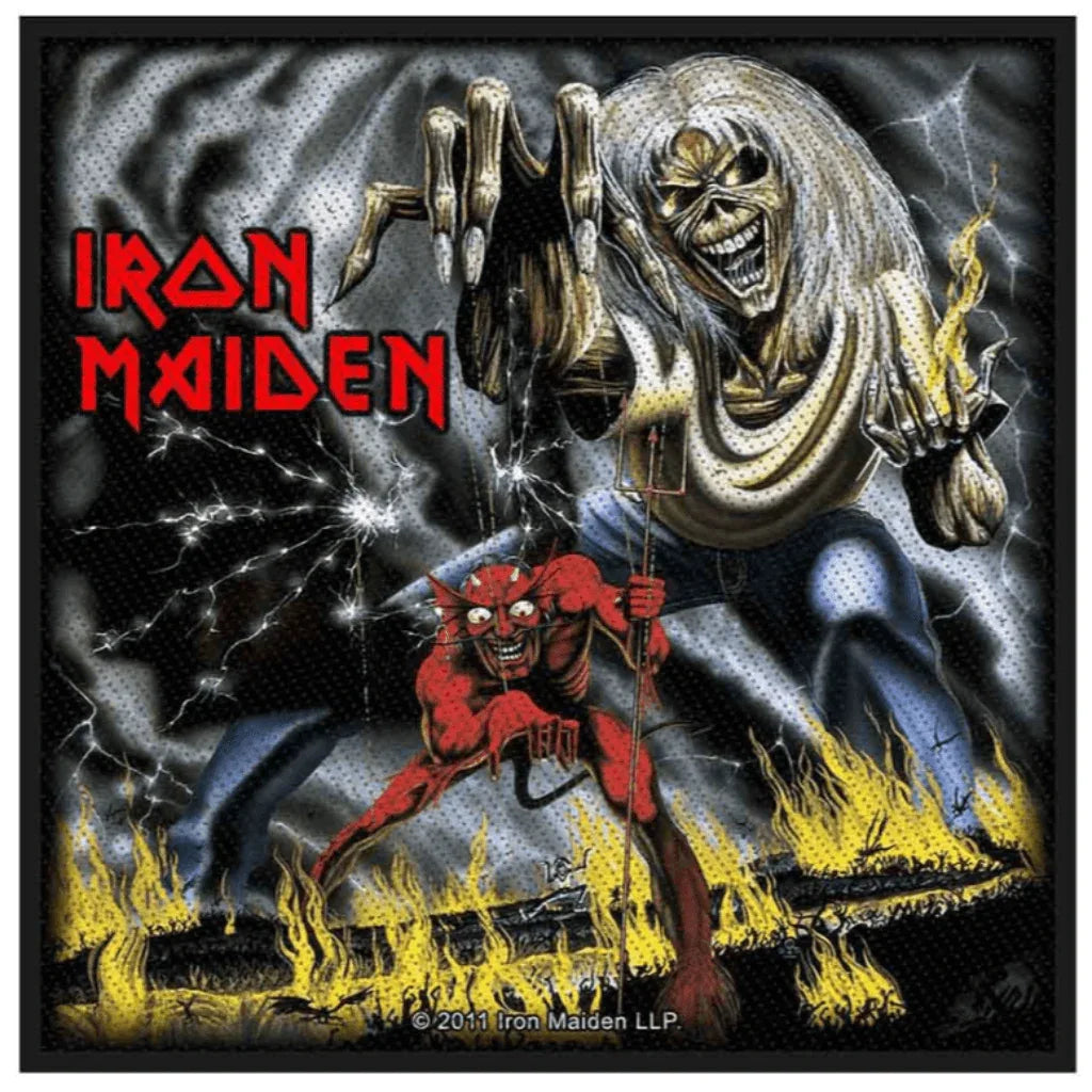 Iron Maiden Patch · Number of the Beast (10cm x 10cm) - Totenkopf.com