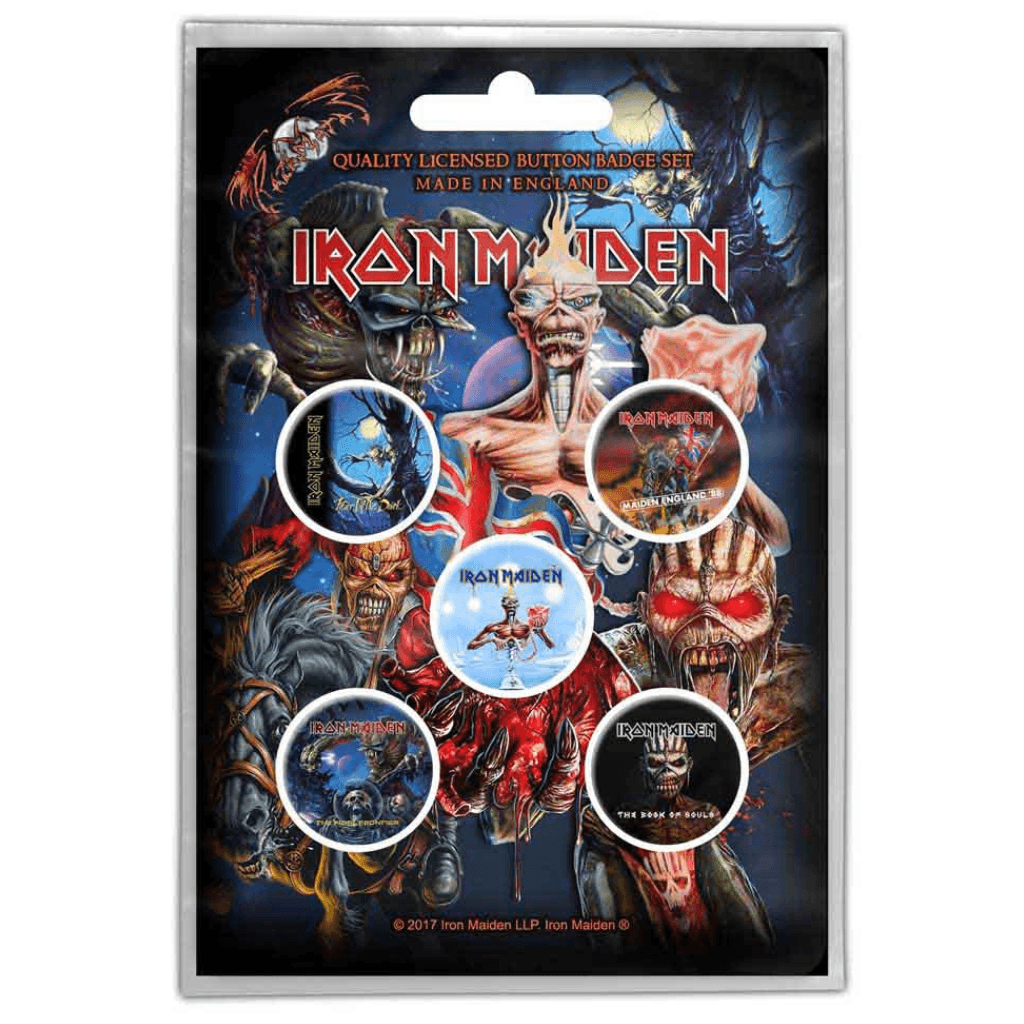 Iron Maiden Button · Later Albums · Band Merch