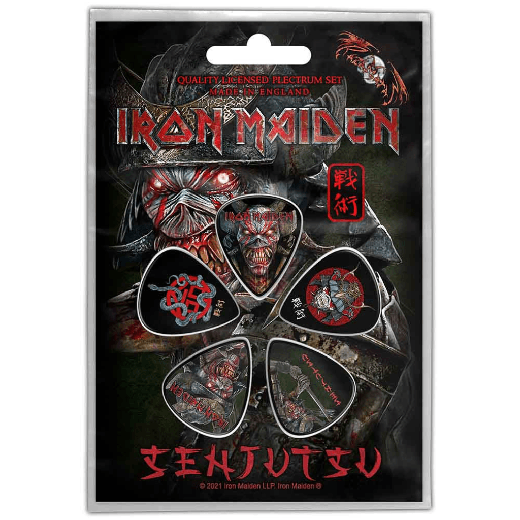 Iron Maiden Gitarren Plektren · Senjutsu · Band Merch
