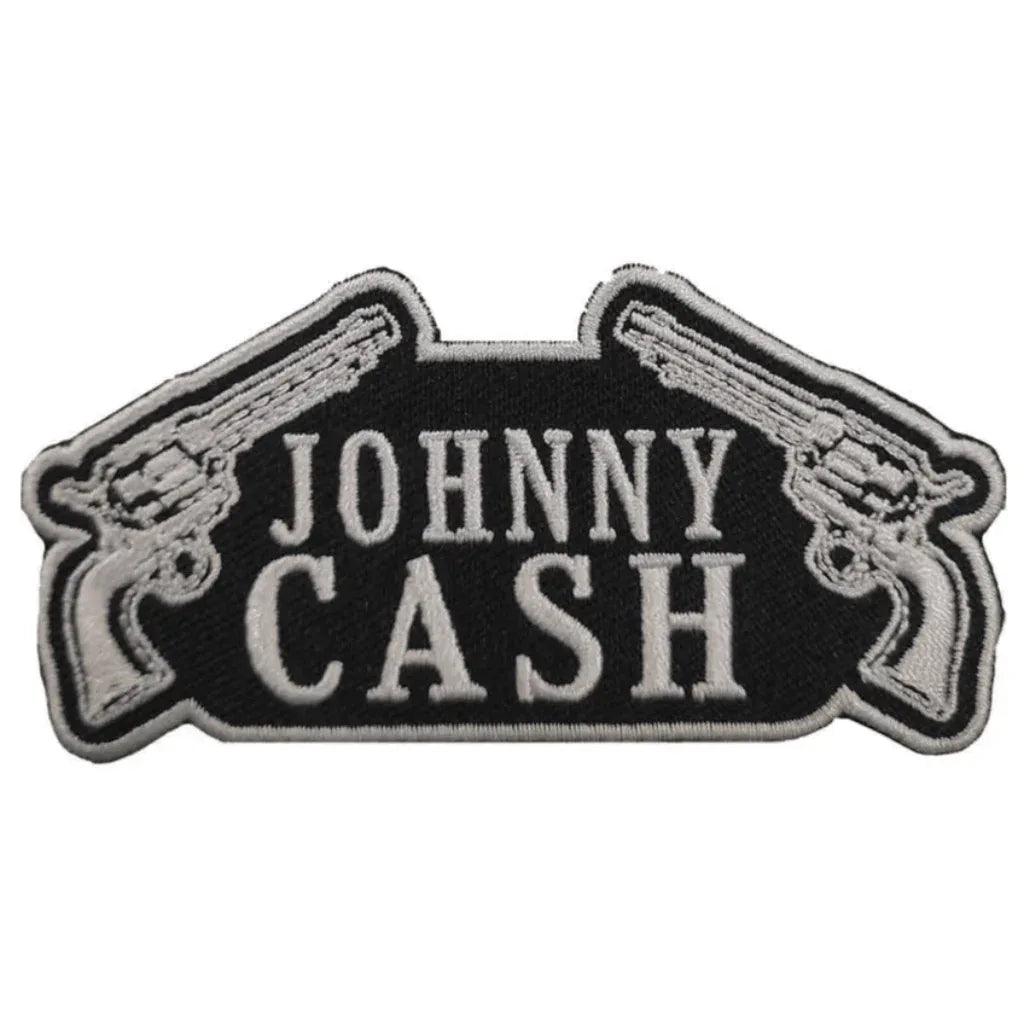 Johnny-Cash-Patch-Aufnaeher-Gun - Totenkopf.com
