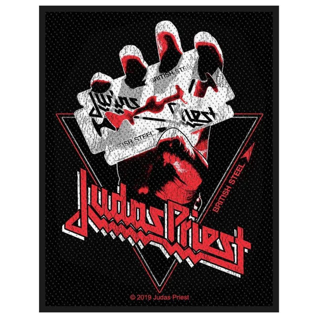 Judas-Priest-Patch-Aufnaeher-British-Steel-Vintage - Totenkopf.com