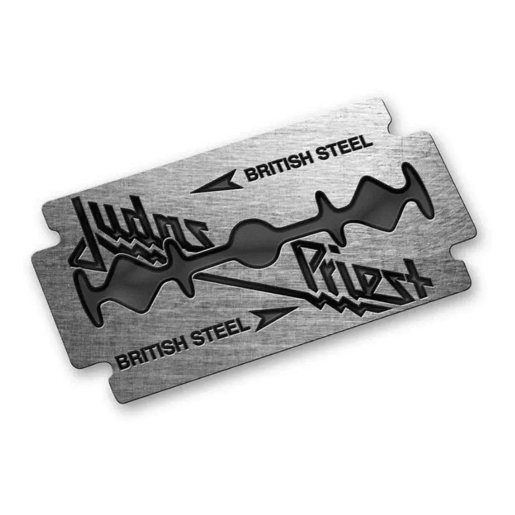JudasPriestAnsteckerPin_BritishSteel_OfficialMetalBandMerch - Totenkopf.com