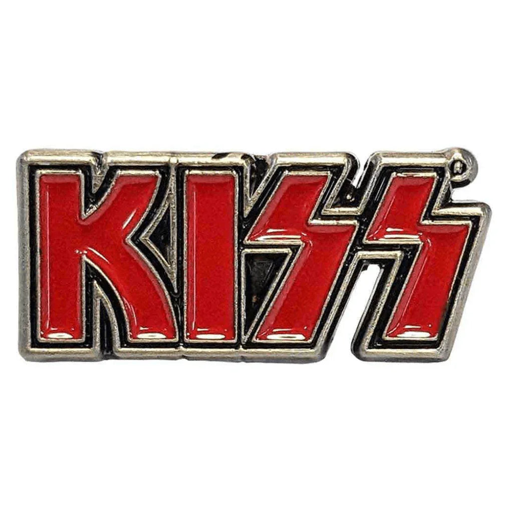 Kiss Anstecker Pin · Red Logo (3cm x 1cm) - Totenkopf.com