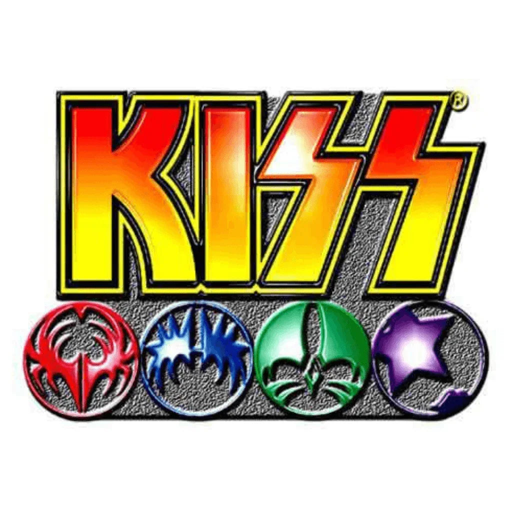 Kiss Anstecker Pin · Logo & Icons (3cm x 2cm) - Totenkopf.com