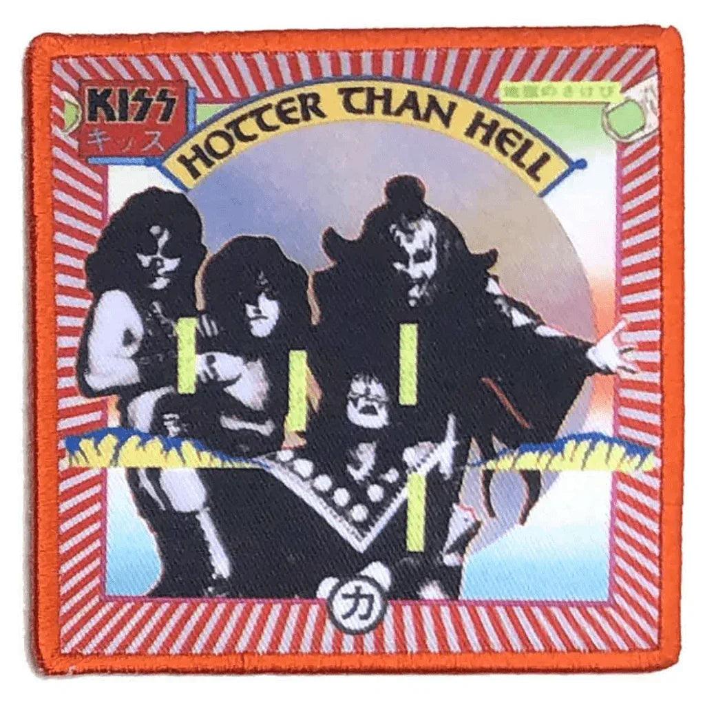 Kiss Patch · Hotter Than Hell (8cm x 8cm) - Totenkopf.com