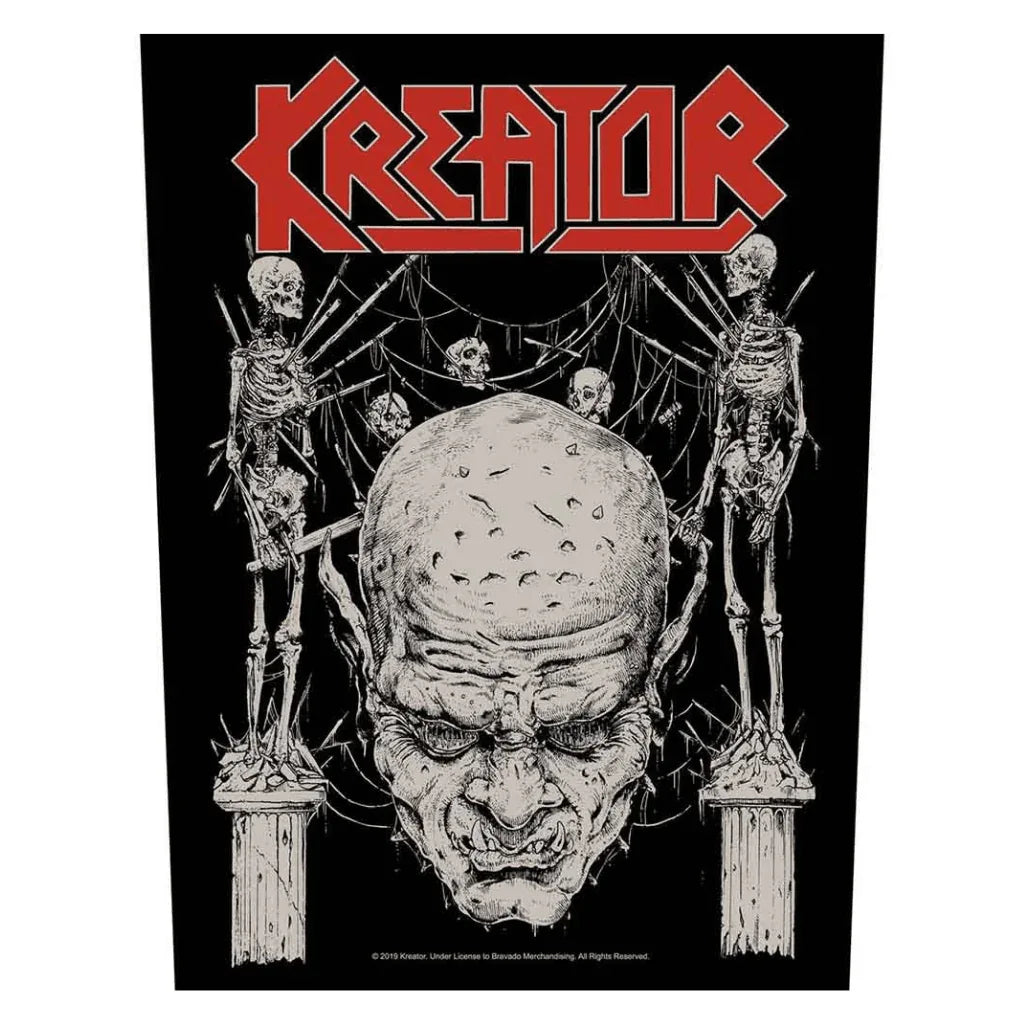 Kreator Backpatch Rückenaufnäher · Skull & Skeletons (29cm x 34cm) - Totenkopf.com