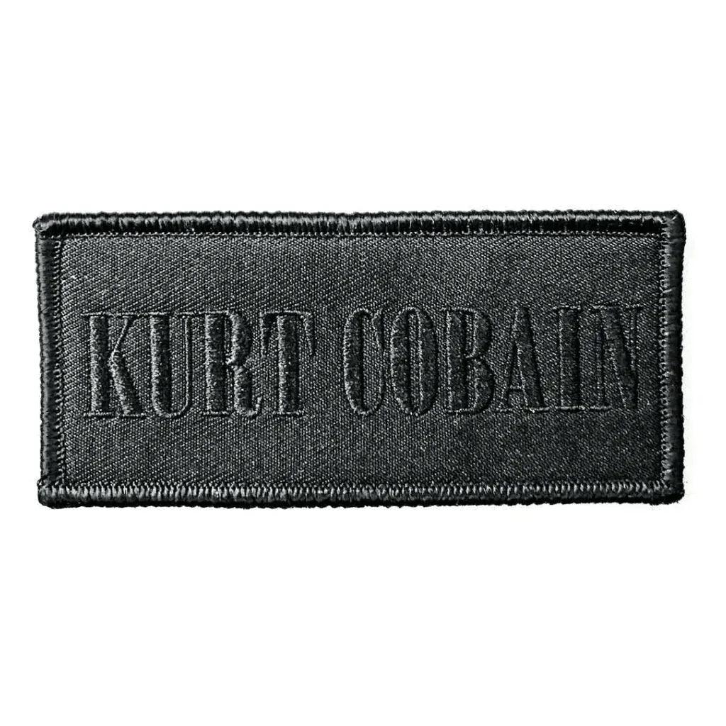 Kurt-Cobain-Nirvana-Merch-Patch-Logo-Black - Totenkopf.com