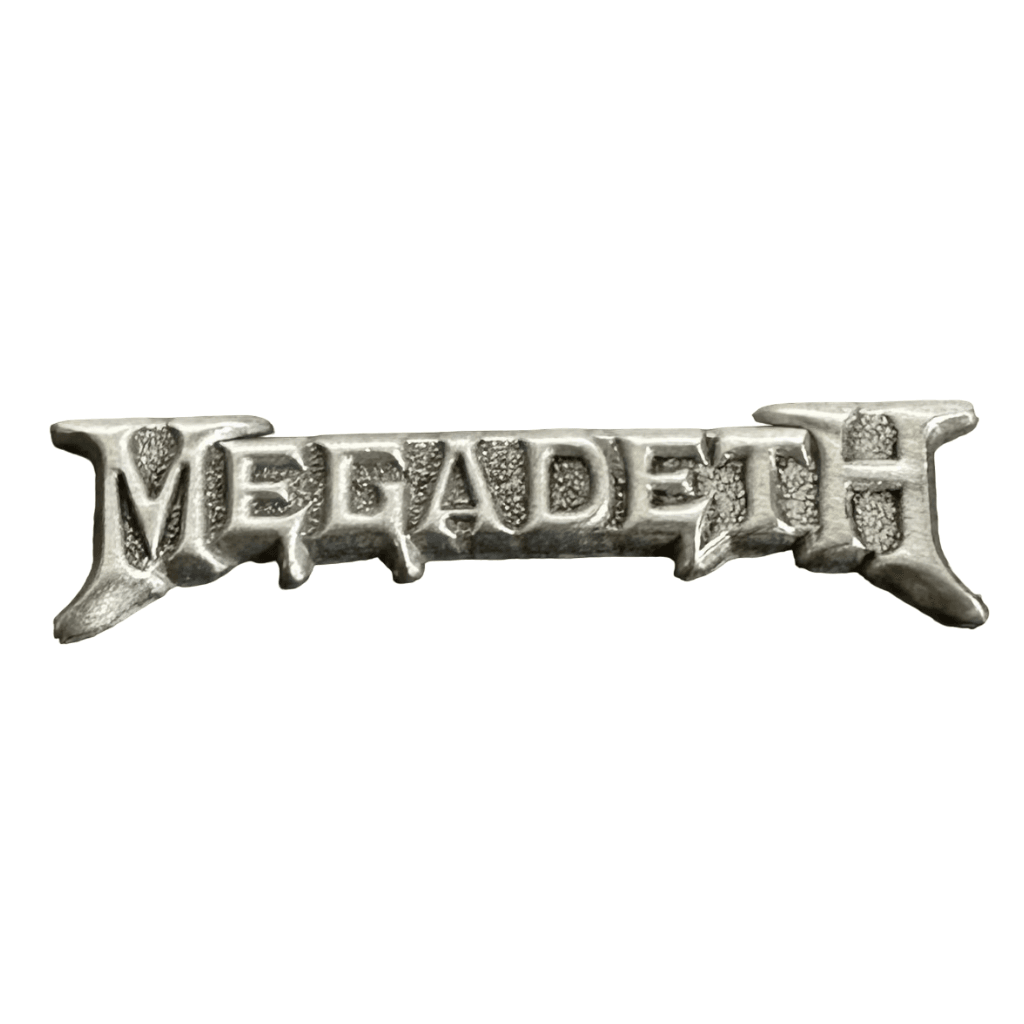Megadeth Kleiner Anstecker · Chrome Logo · Band Merch