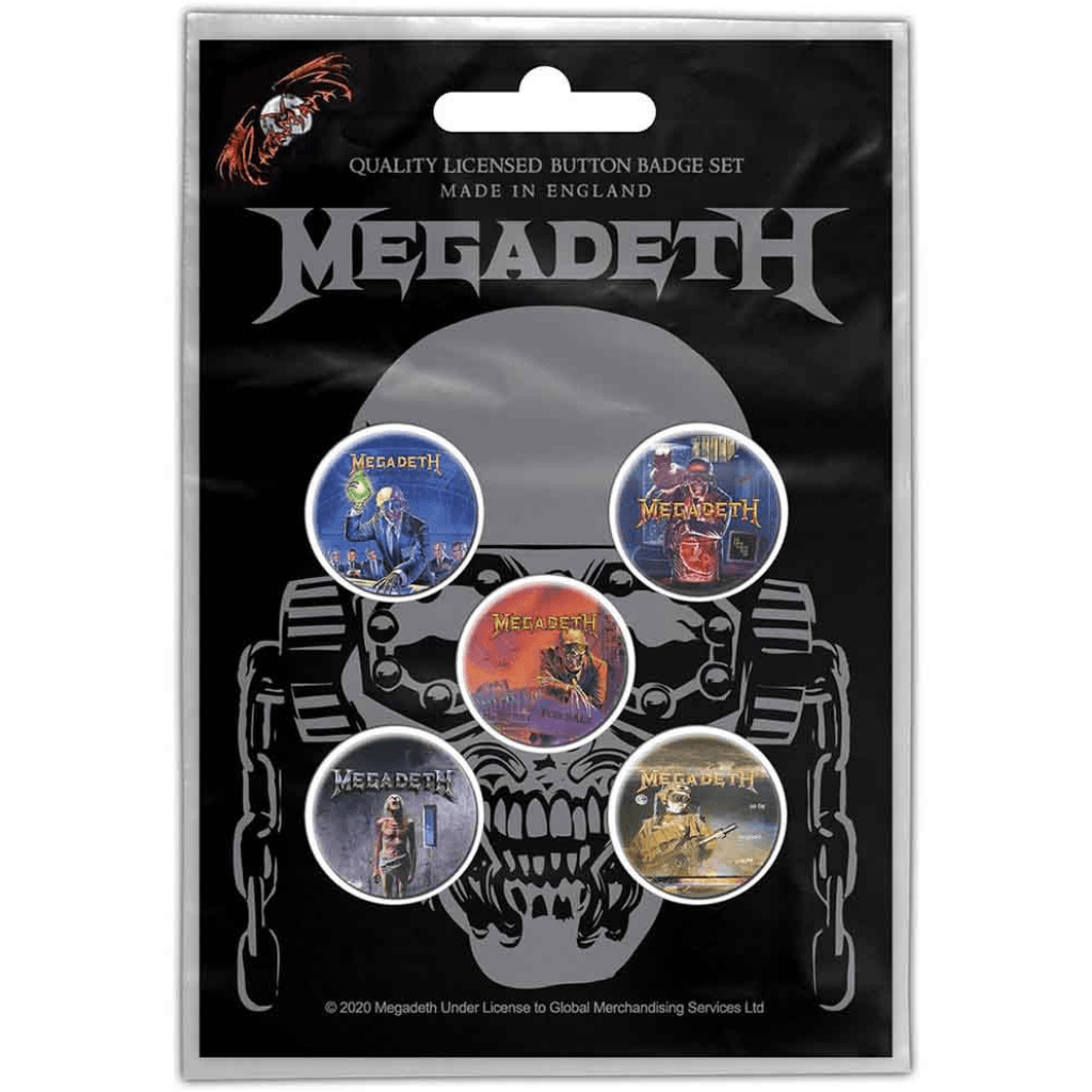 Megadeth Button · Vic Rattlehead · Band Merch