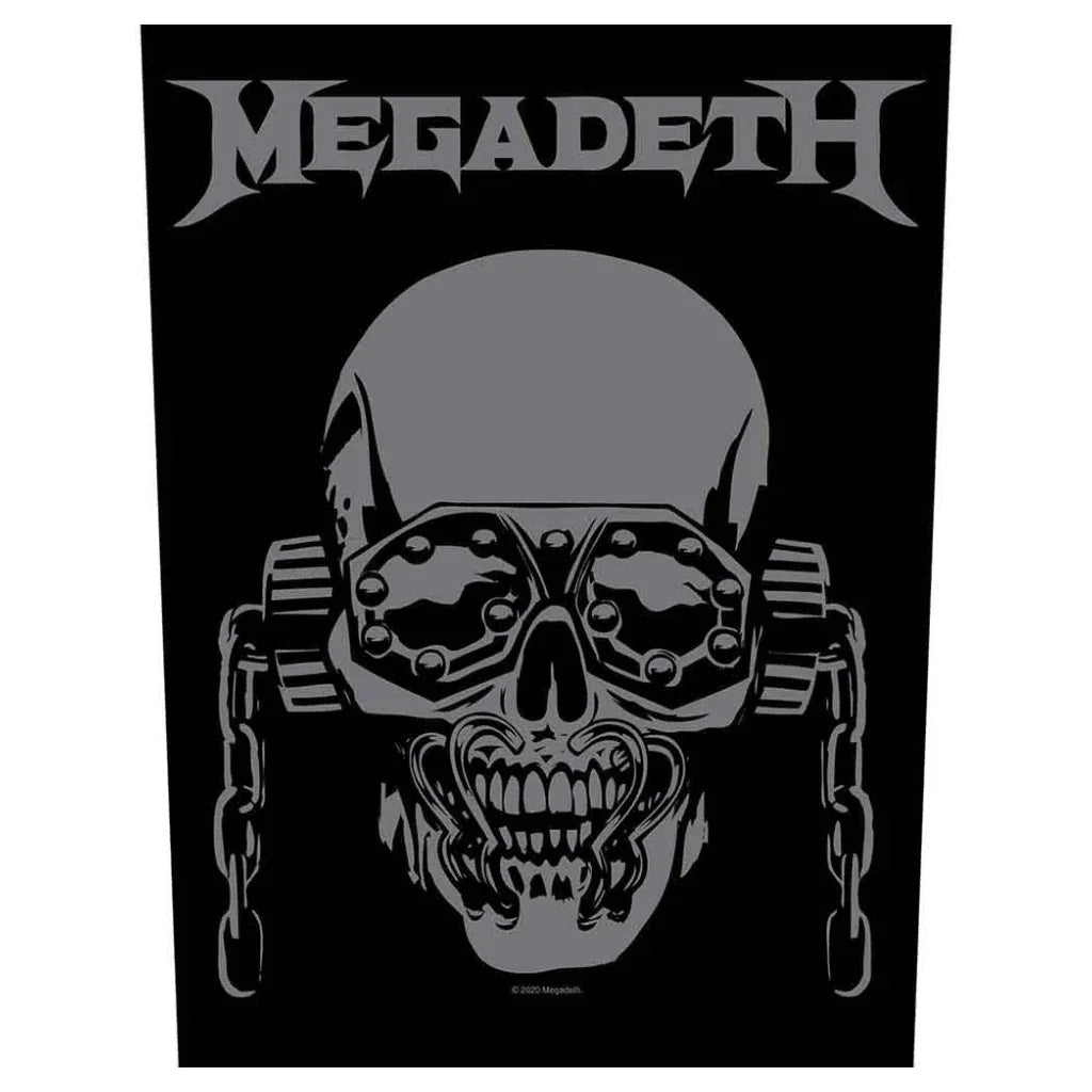 Megadeth Backpatch Rückenaufnäher · Vic Rattlehead (29cm x 34cm) - Totenkopf.com