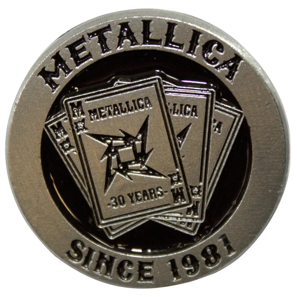 Metallica Anstecker Pin · 30th Anniversary 1981 - Totenkopf.com