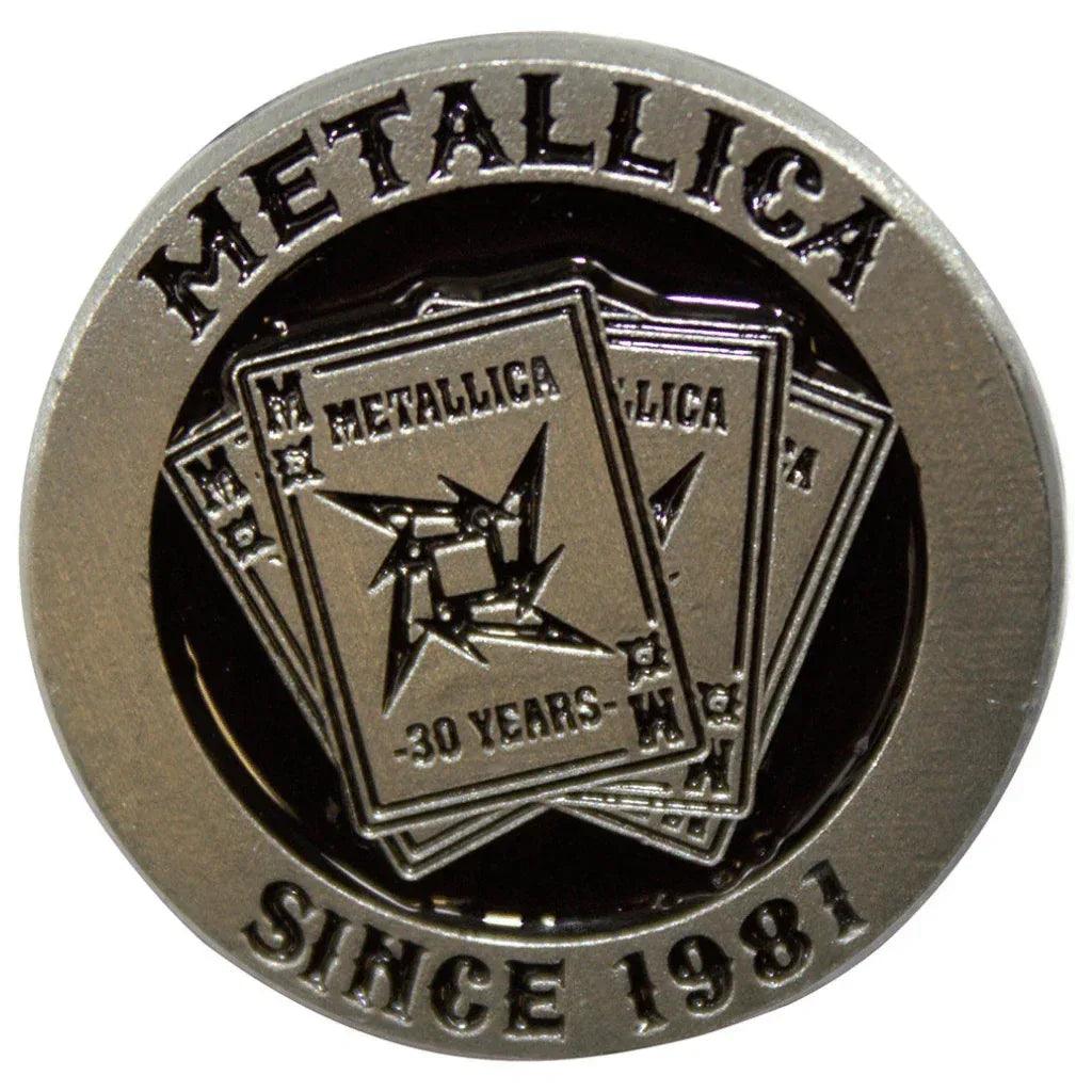 Metallica-Anstecker-Metal-Pin-30-Years-Logo - Totenkopf.com