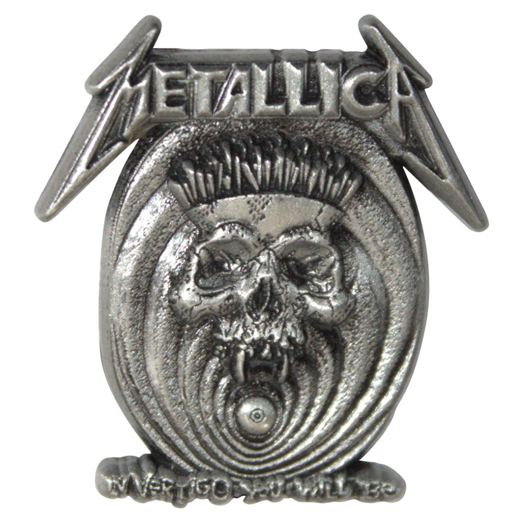 Metallica Anstecker · In Vertigo · Band Merch