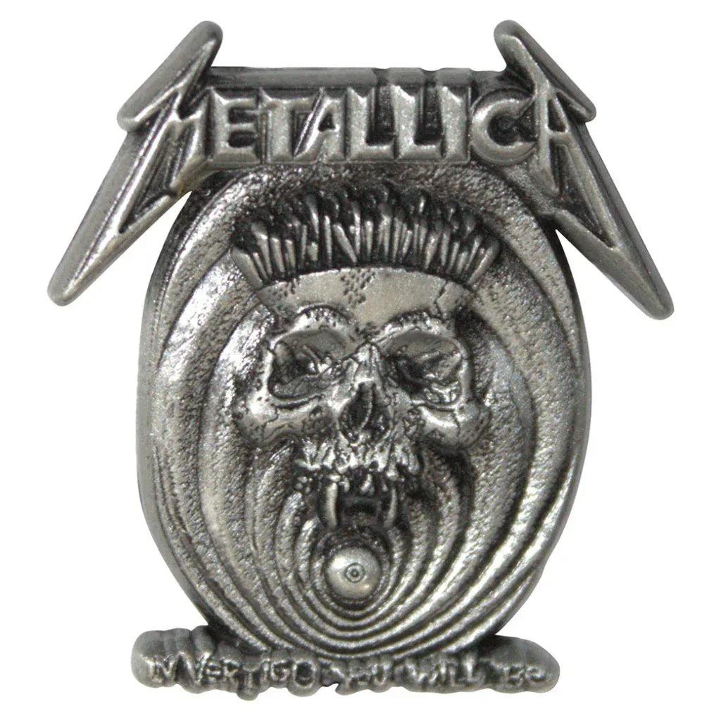 Metallica-Anstecker-Metal-Pin-In-Vertigo - Totenkopf.com