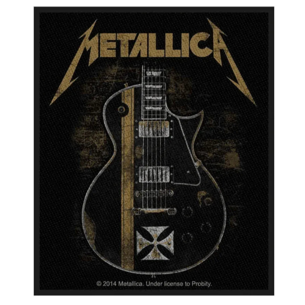 Metallica-Aufnaeher-Patch-Hetfield-Guitar - Totenkopf.com