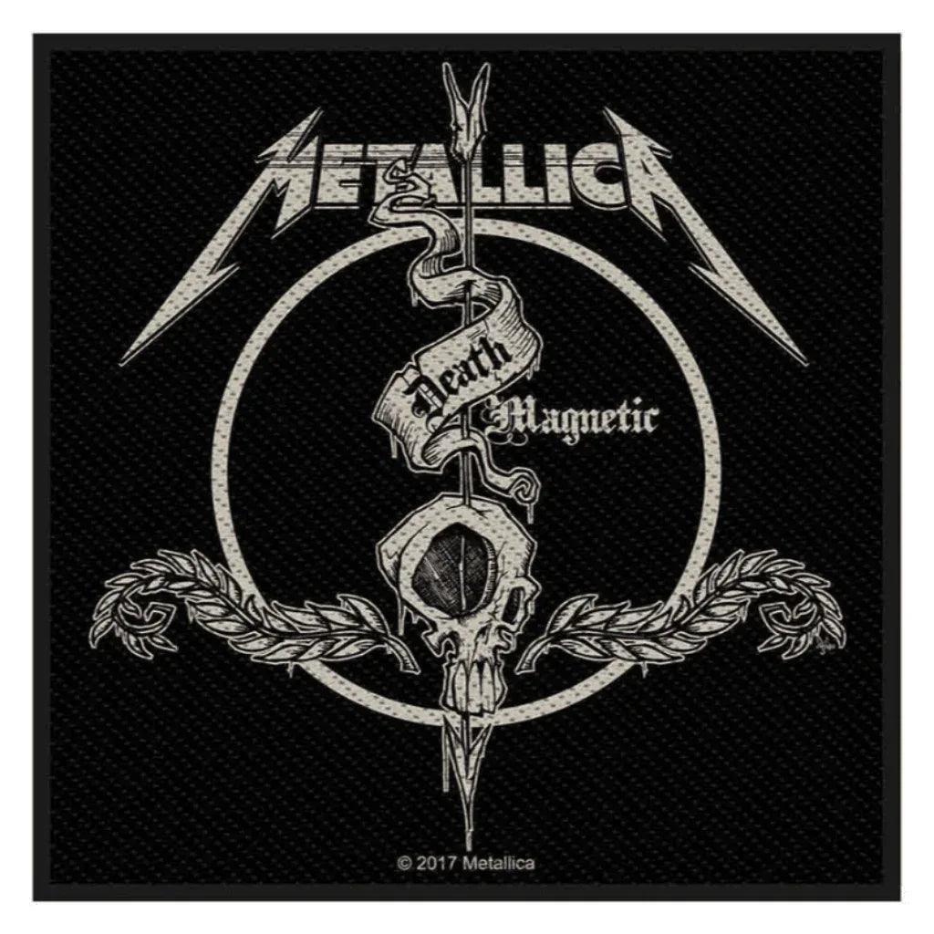Metallica-Patch-Aufnaeher-Death-Magnetic-Arrow - Totenkopf.com