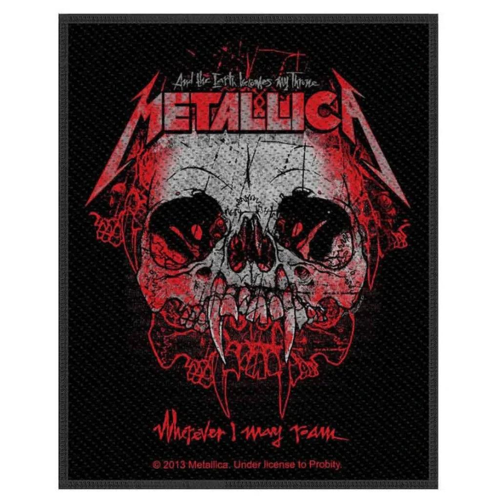 Metallica-Patch-Aufnaeher-Wherever-i-may-roam-2013 - Totenkopf.com