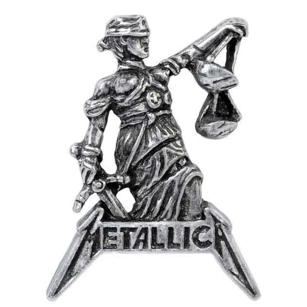 Metallica Anstecker Pin · Justice For All (3cm x 5cm) - Totenkopf.com