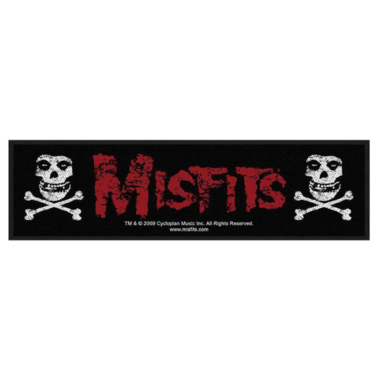 Misfits Aufnaeher Stripe Patch - Motiv: Cross Bones