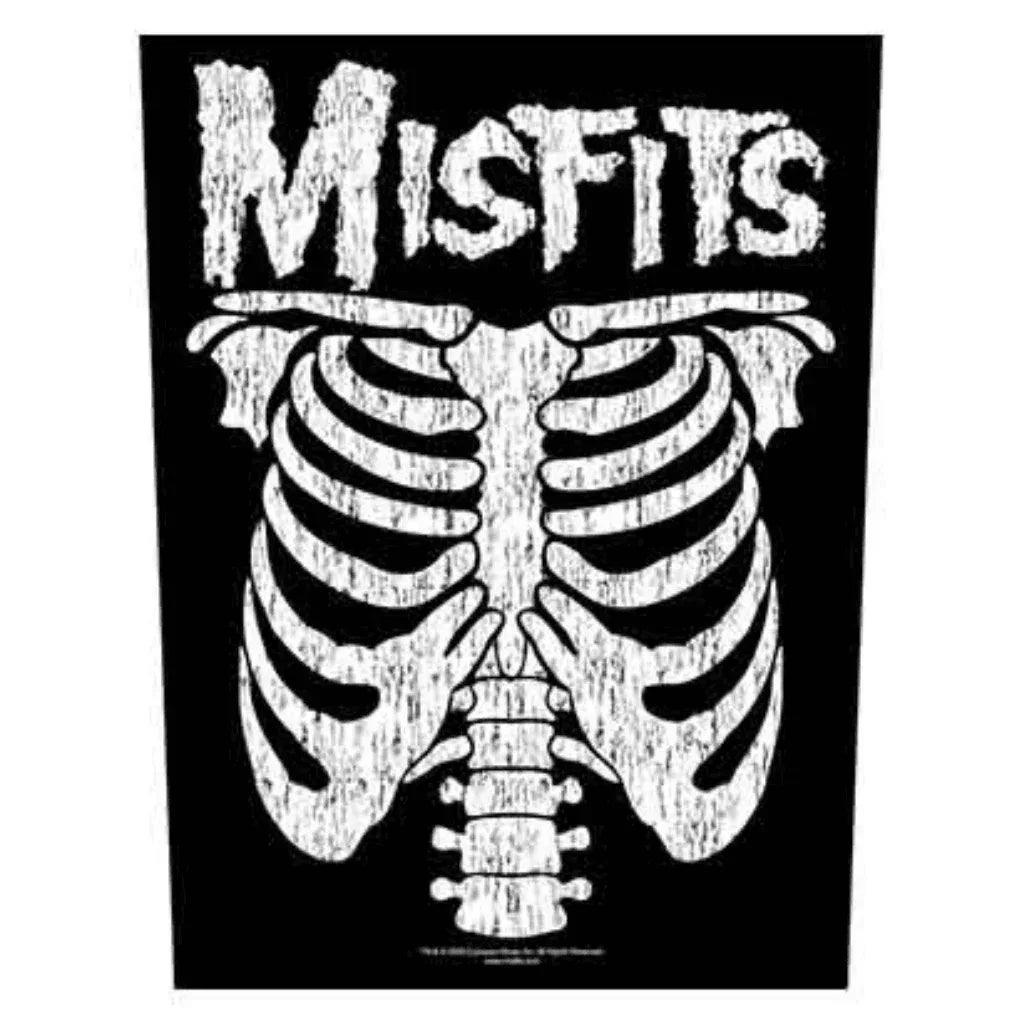 Misfits Backpatch Rückenaufnäher · Ribcage (29cm x 34cm) - Totenkopf.com