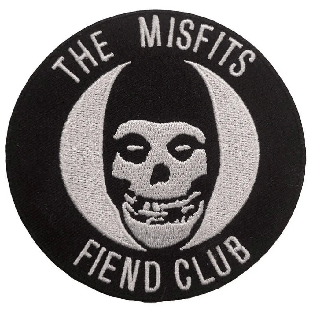 Misfits Patch Rund · Fiend Club (Ø 9cm) - Totenkopf.com