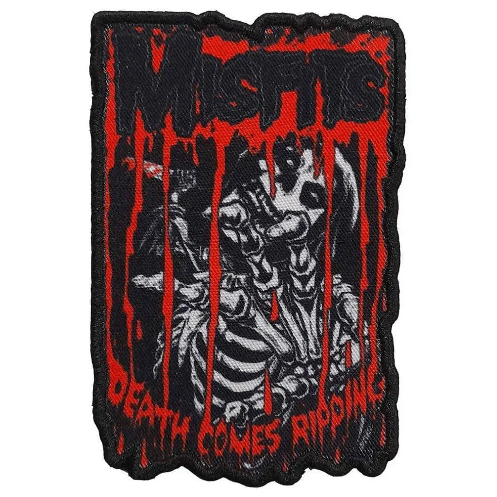 Misfits Patch · Death Comes Ripping (7cm x 10cm) - Totenkopf.com
