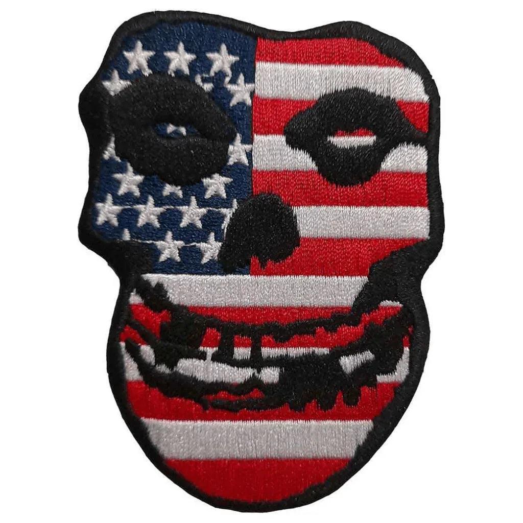 Misfits Patch · USA Skull (7cm x 9cm) - Totenkopf.com