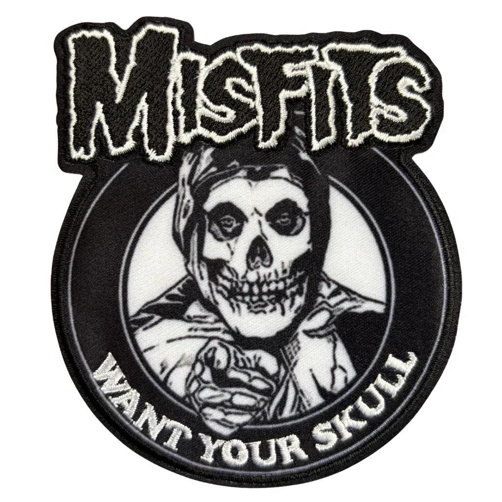 Misfits Patch · Want Your Skull (8cm x 9cm) - Totenkopf.com