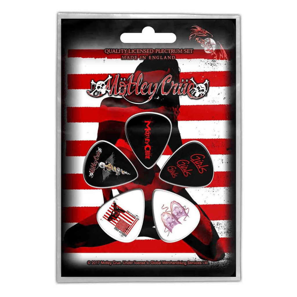 Motley Crue Plektren · Red, White and Crue