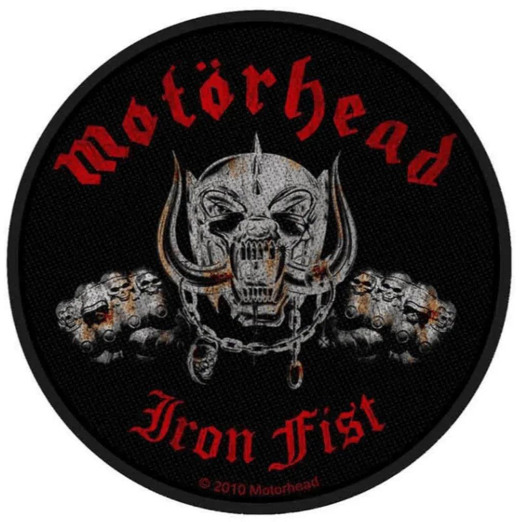 Motörhead Patch Rund · Iron Fist (Ø 9cm) - Totenkopf.com