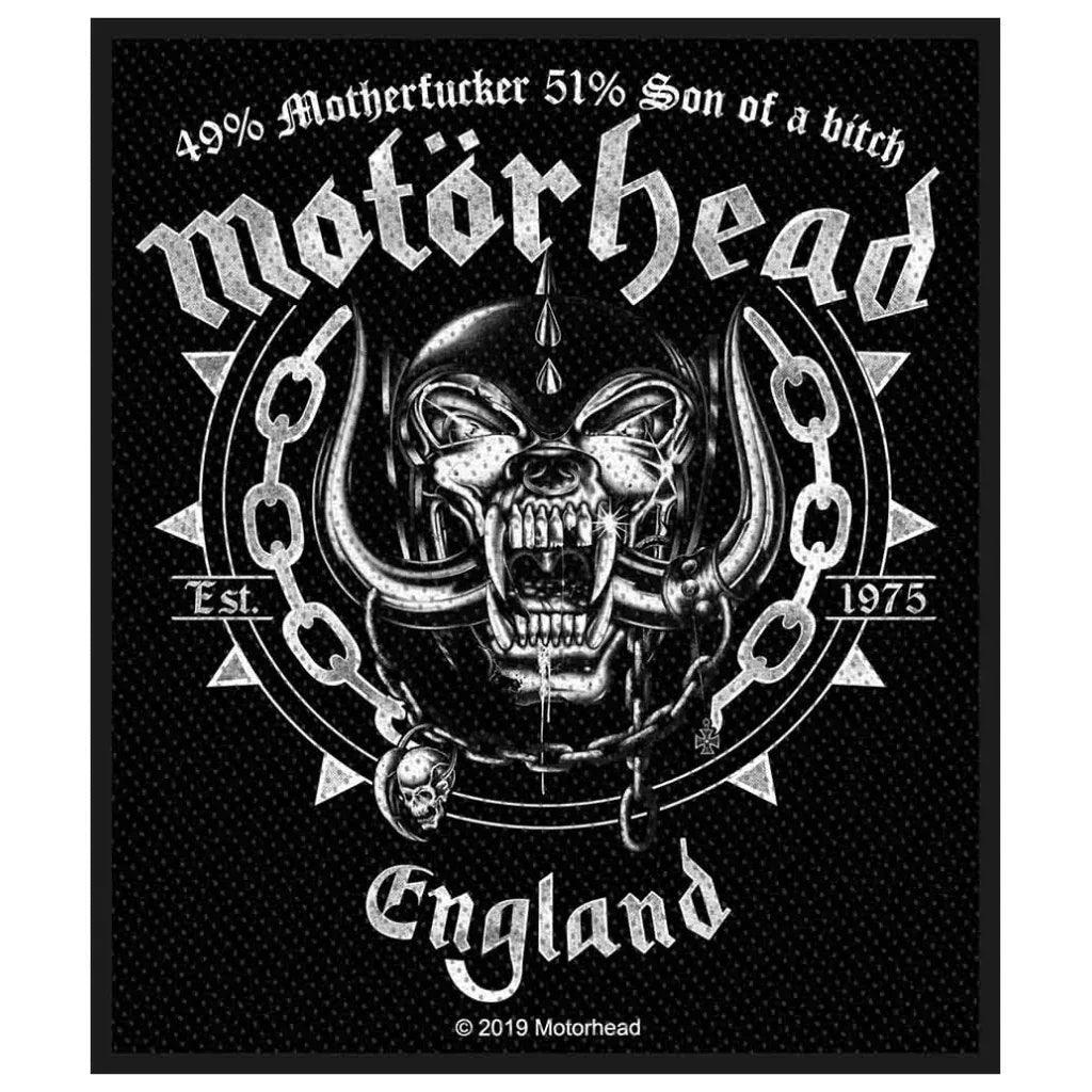 Motorhead-Patch-Aufnaeher-Ball-And-Chain - Totenkopf.com