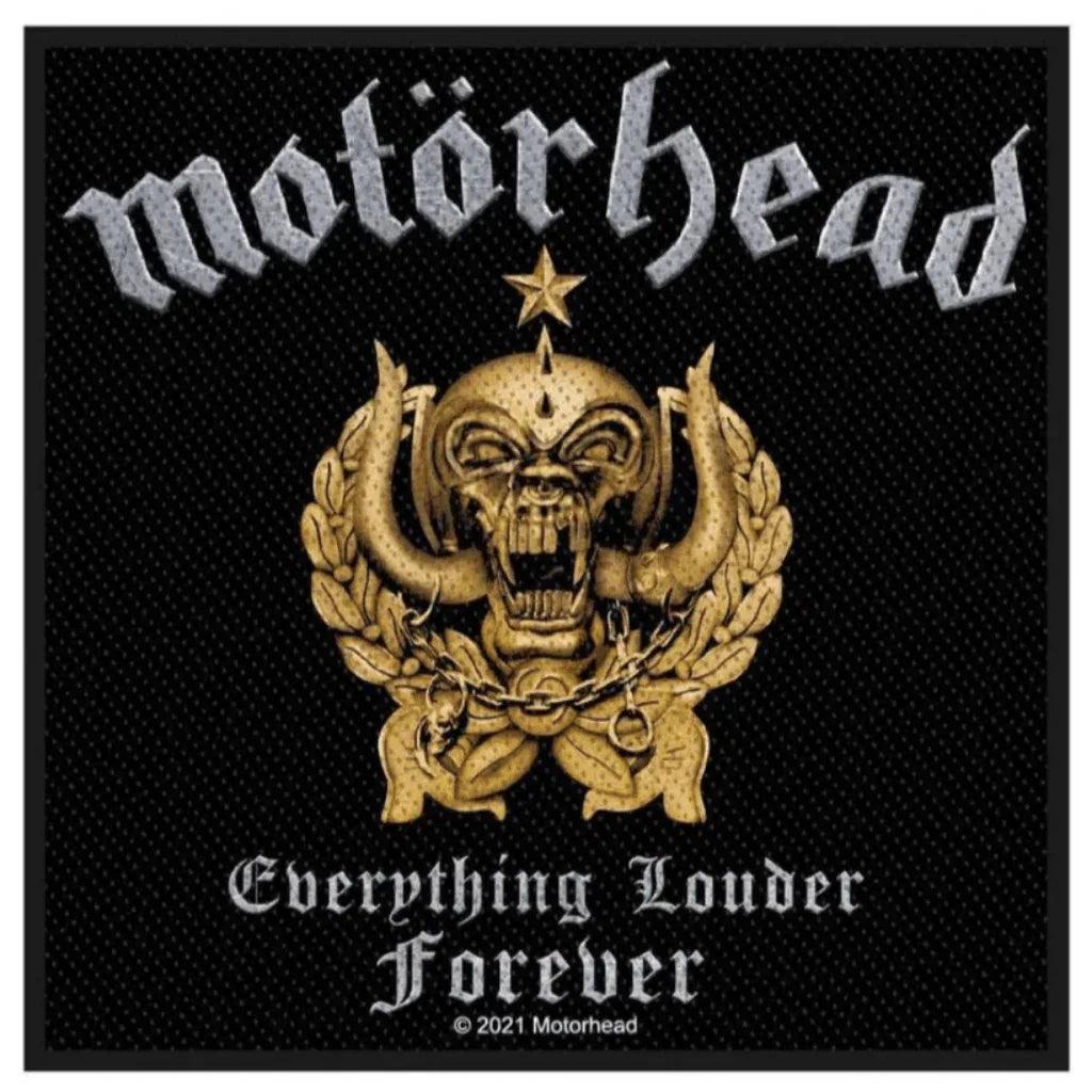 Motörhead Patch · Everything Louder Forever (10cm x 10cm) - Totenkopf.com