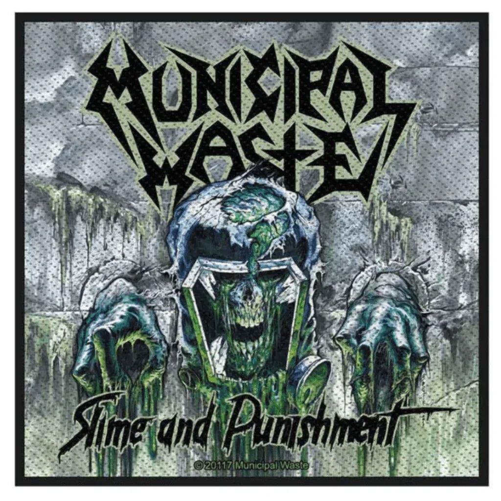 Municipal-Waste-Patch-Aufnaeher-Slime-and-Punishment - Totenkopf.com