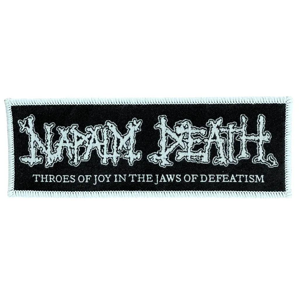 Napalm Death Patch · Logo Stripe Black (11cm x 4cm) - Totenkopf.com