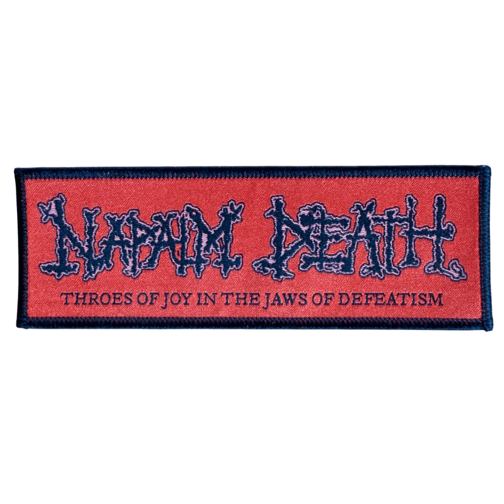 Napalm Death Patch · Throes of Joy in the Jaws of Defeatism Red