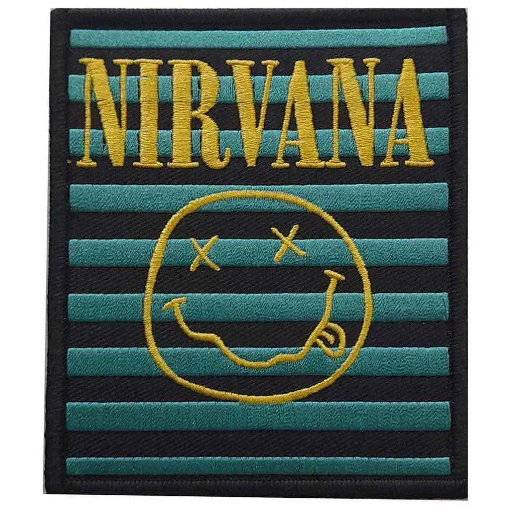 Nirvana Patch · Logo & Happy Face Stripes (8cm x 11cm) - Totenkopf.com