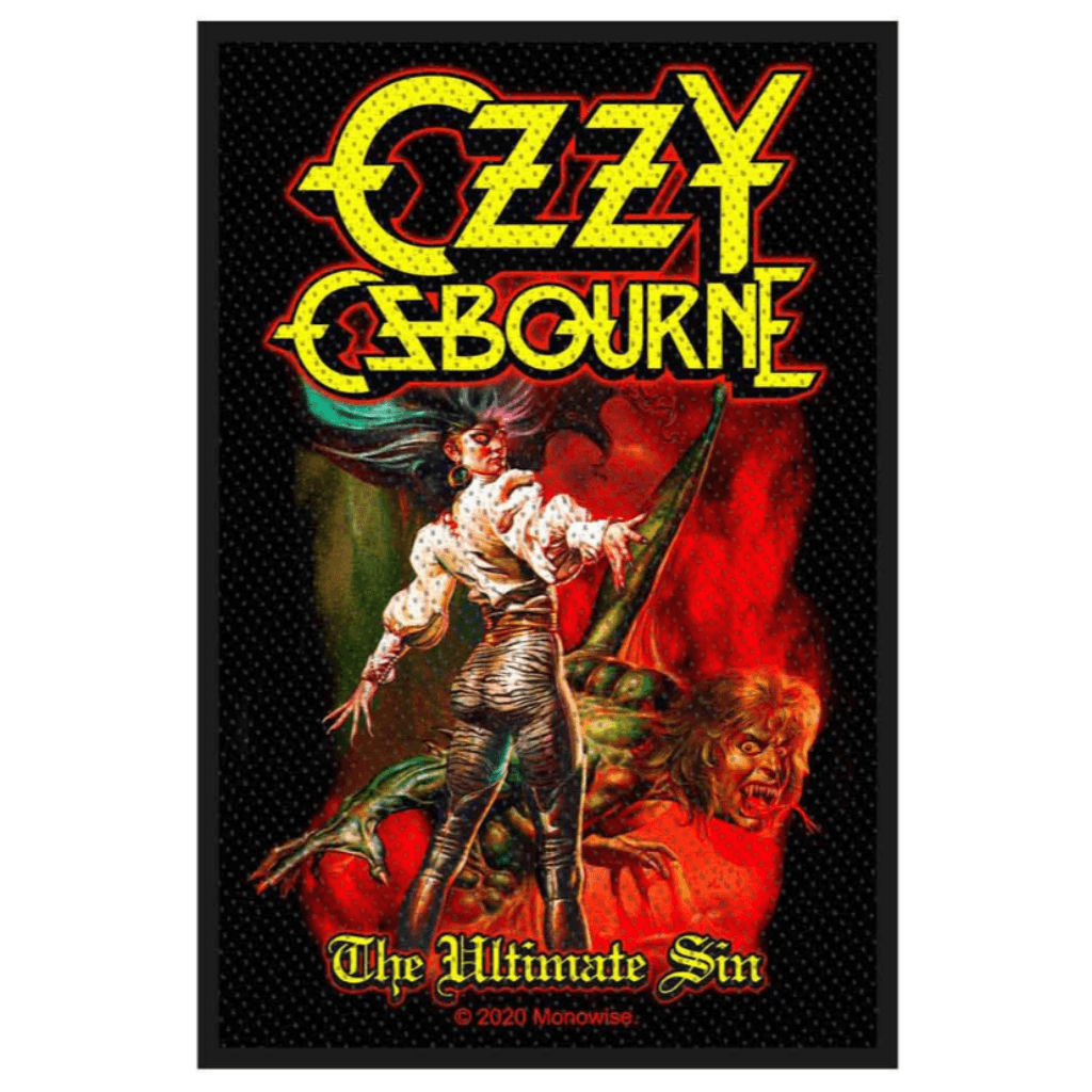 Ozzy Osbourne Aufnaeher Patch The Ultimate Sin