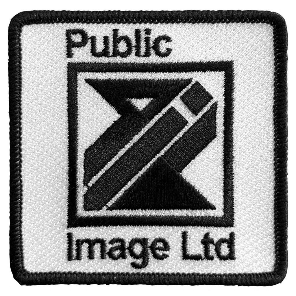 PIL (Public Image Ltd) Patch · Diamond Logo & Text (8cm x 8cm)