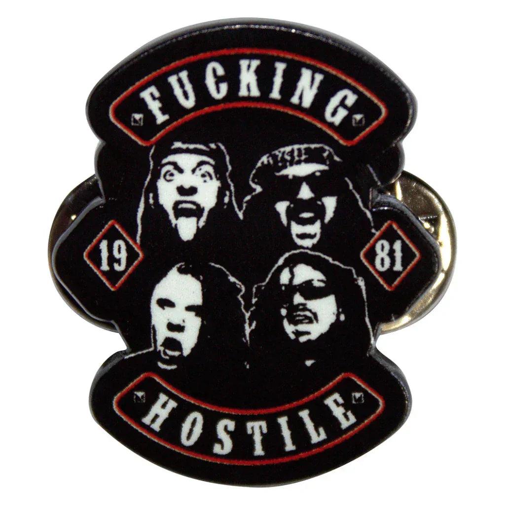 Pantera Anstecker Pin · Fucking Hostile 1981 (3cm x 4cm) - Totenkopf.com