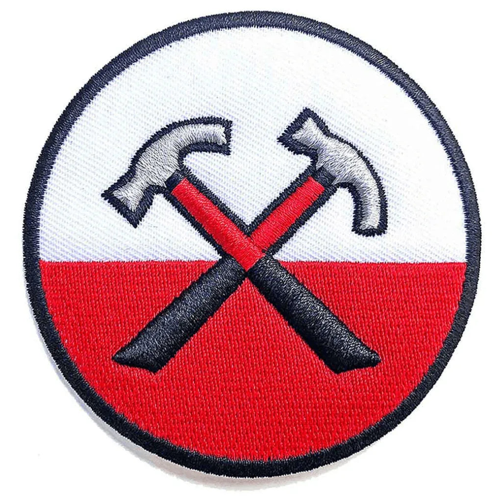 Pink Floyd Patch Rund · The Wall 3D Hammers (Ø 7cm) - Totenkopf.com