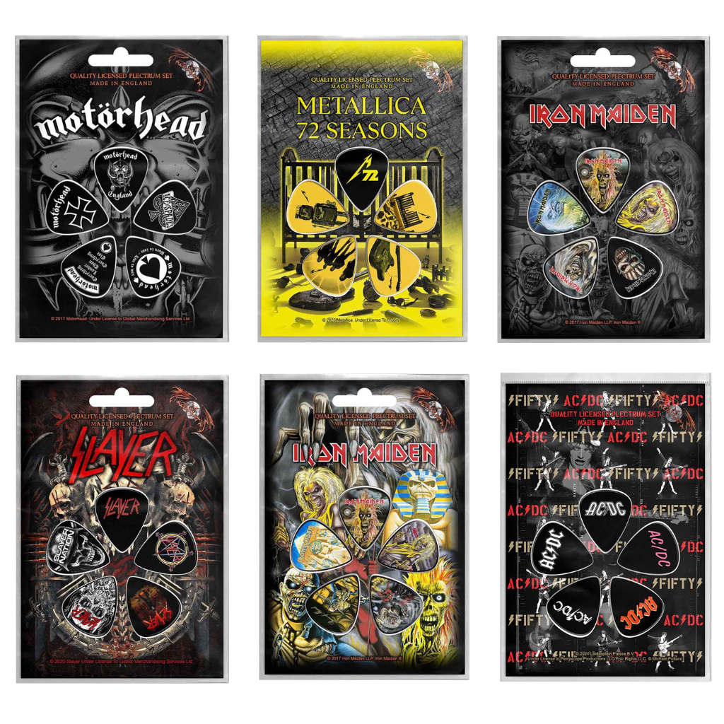 Plektren-5er-Set-Picks-DIverse-Metal-Bands